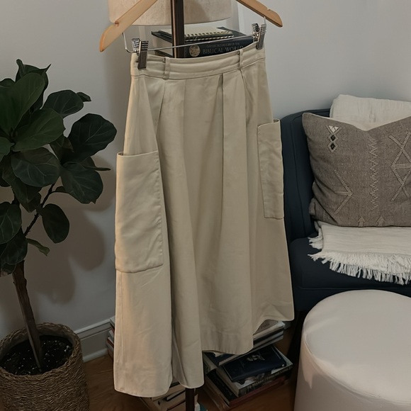 Kate Spade Linen/Cotton Circle Skirt - Picture 3 of 9